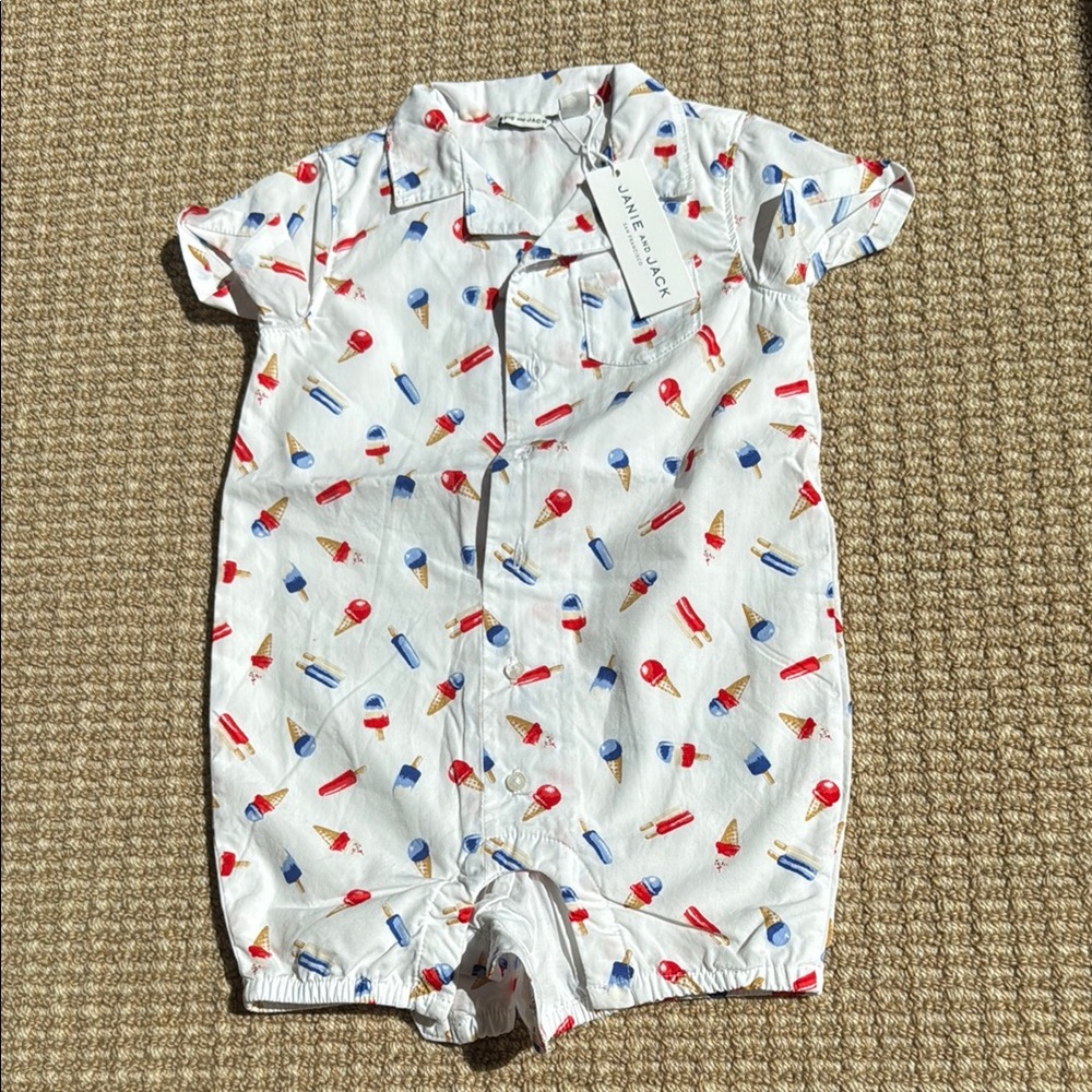 Janie and Jack Baby Ice Cream Romper